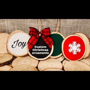 Custom Christmas Ornaments/ Stocking Tags